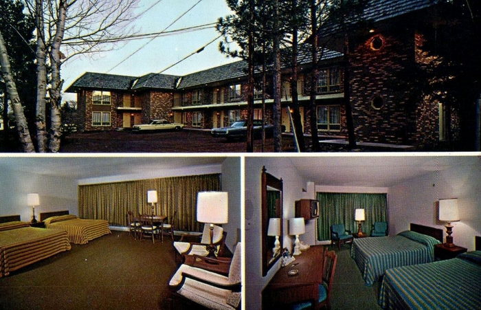 Budget Host Inn (Cloverland Court Motel, Cloverland Motel) - Vintage Postcard (newer photo)